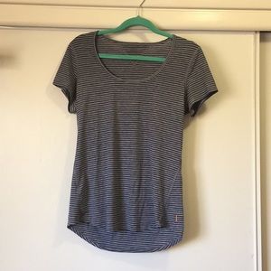 Lucy Striped Scoop Neck Tee